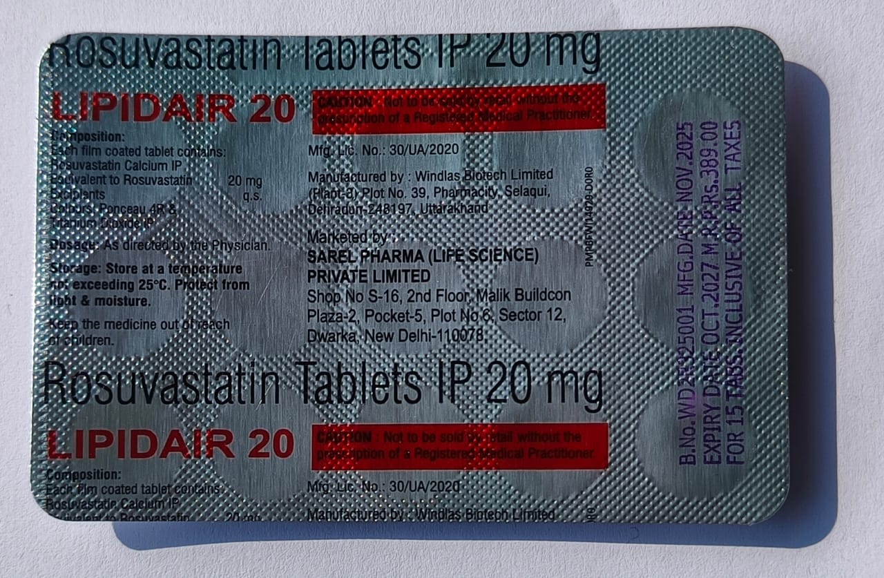 LIPIDAIR 20 MG